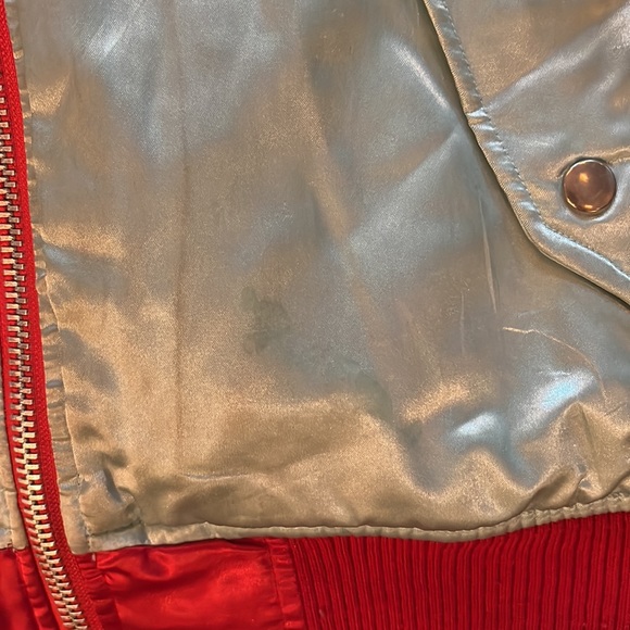 Reversible Y2K Playboy MA-1 Bomber Jacket - Picture 3 of 9